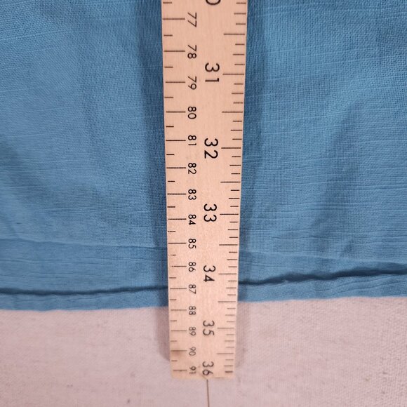 Faherty Jetty Shift Dress 100% Organic Cotton Embroidered Delphinium Medium Boho - Picture 6 of 13